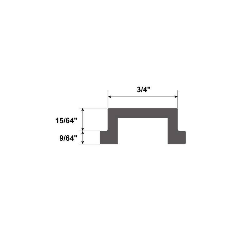 Barras en T de aluminio de 48 pulgadas para inglete de POWERTEC - 71146