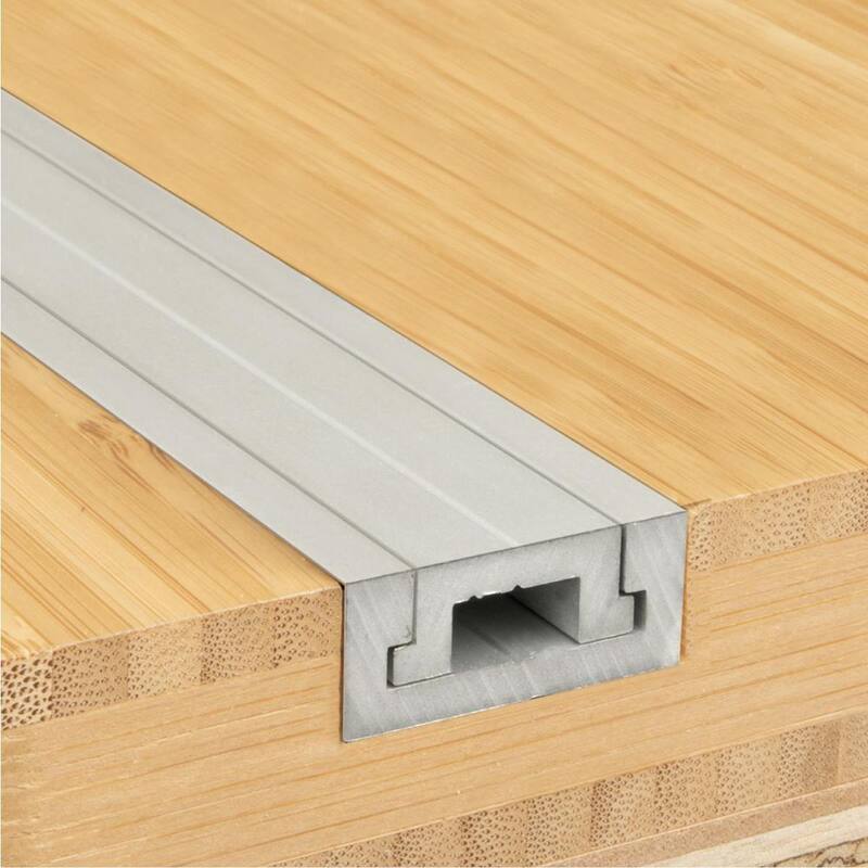 Barras en T de aluminio de 48 pulgadas para inglete de POWERTEC - 71146