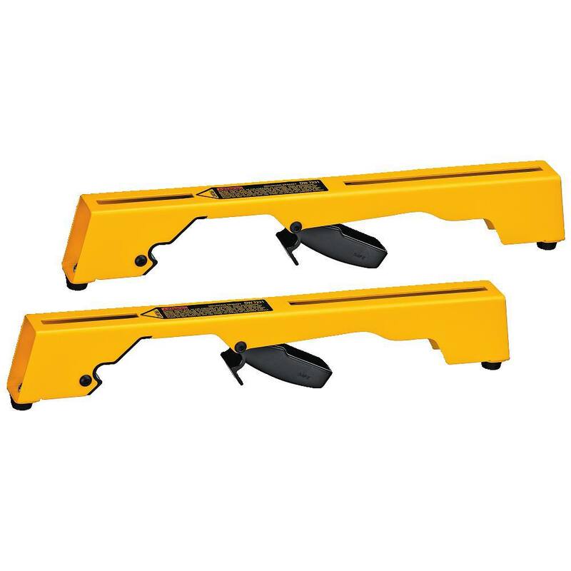 Soporte para herramientas de estación de sierra ingleteadora DEWALT con soportes de montaje, soporte de material para sierra ingleteadora y topes de corona para sierra ingleteadora - DW7231WDW7029