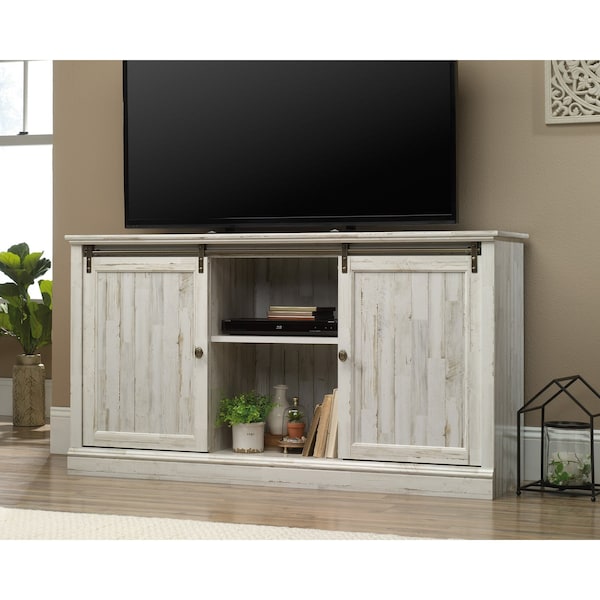 Sauder Barrister Lane 60 in. Slid Dr Ent Cred Wp , Holds up to a 60 in. TV weighing 70 lbs - 423674