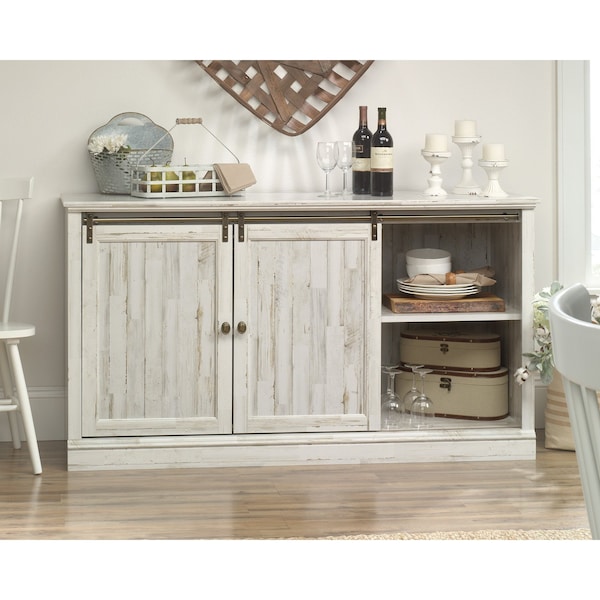 Sauder Barrister Lane 60 in. Slid Dr Ent Cred Wp , Holds up to a 60 in. TV weighing 70 lbs - 423674