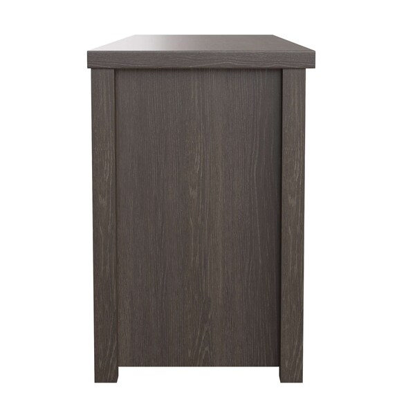 Flash Furniture 65" Espresso Finish 6 Cubby Open Storage TV Stand - GC-MBLK66-ESP-GG