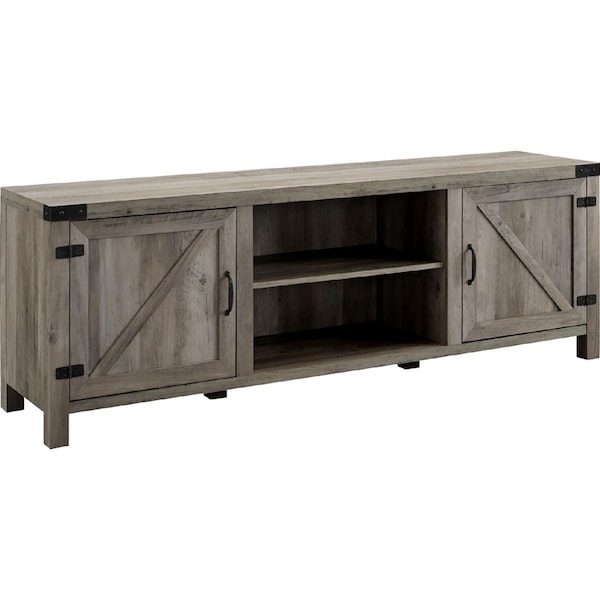 Walker Edison Furniture Walker Edison Furniture  70 in. Modern Farmhouse TV Stand, Grey Wash - W70BDSDGW