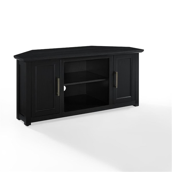 Crosley 48 in. Camden Corner TV Stand, Black - CF101248-BK