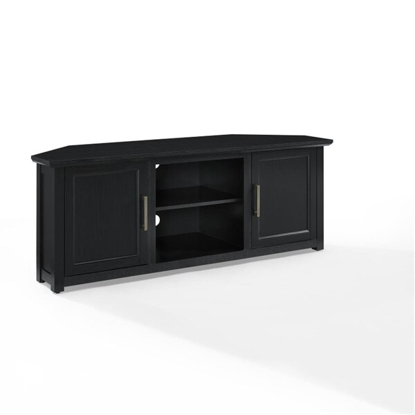 Crosley Camden Corner TV Stand, Black - 22 x 58 x 20 in. - CF101258-BK