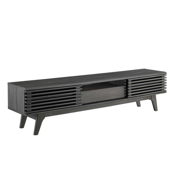 Modway Furniture 17 x 70 x 13.5 in. Render TV Stand, Charcoal - EEI-3305-CHA