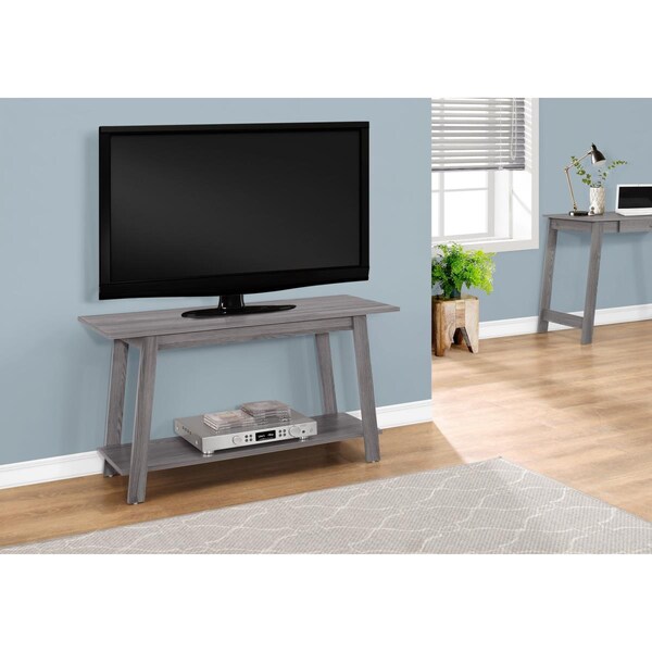 Homeroots 22.5 in. Grey Particle Board & Laminate TV Stand - 332940