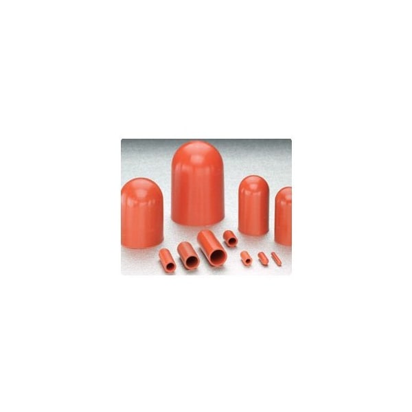 Stockcap 0.034'' x 0.500'' FEO Red Silicone Cap, 100PK - 022951