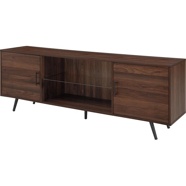 Walker Edison Furniture Walker Edison Furniture  70 in. Mid Century Modern TV Stand, Dark Walnut - W70NORDW