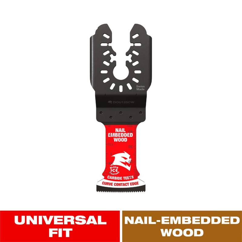 DIABLO Hoja oscilante de carburo de ajuste universal de 1-1/4 pulgadas para madera con clavos incrustados - DOU125CW