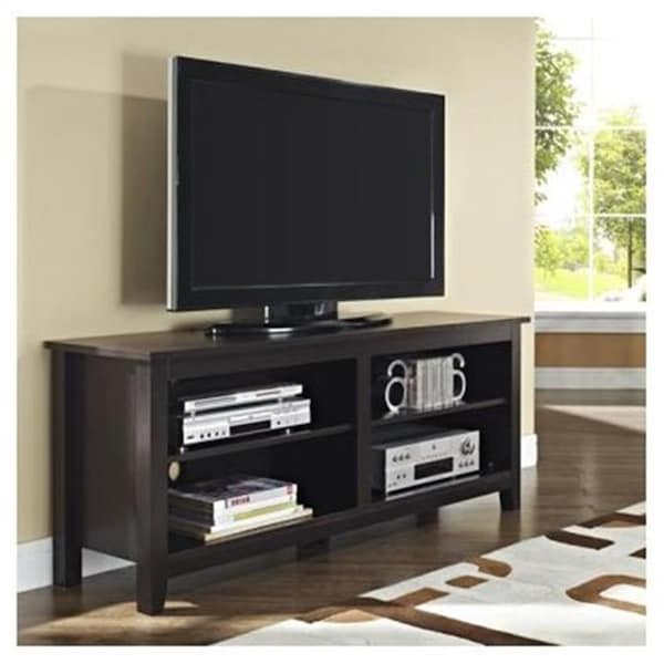 Fine-Line 58 In. Wood Tv Stand Espresso - FI143246