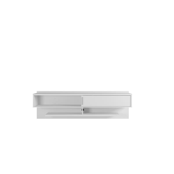 Manhattan Comfort Astor 70.86 Floating Entertainment Center, White - 222BMC6