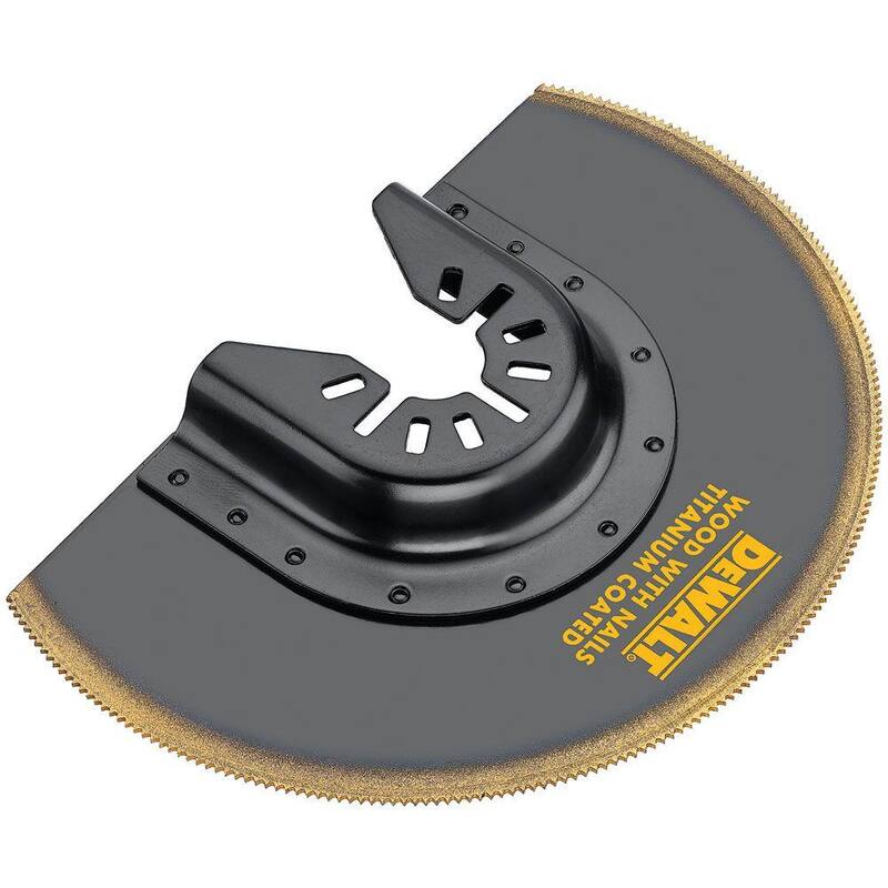 Set de hojas oscilantes DEWALT (5 piezas) con hoja adicional de carburo de corte rápido para remover juntas de cemento - DWA4216WDW4220