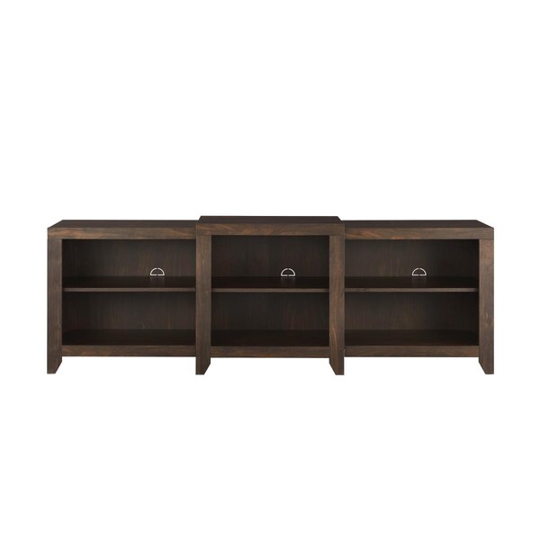 Crosley Furniture 69 in. Ronin Low Profile TV Stand, Dark Walnut - CF101569-DW