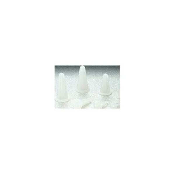 Stockcap Tapered Flange Plugs-0.749-0.275-0.550-SILICONE-CLEAR, 200PK - 272113