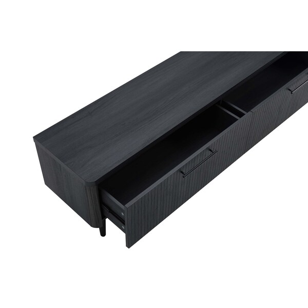 Manhattan Comfort Jodie TV Stand in Charcoal Grey - TV003-GY