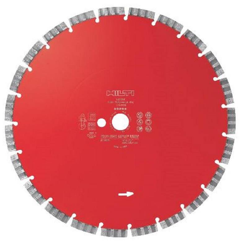 Disco de corte de diamante segmentado universal EQD SPX de 16 pulgadas x 1 pulgada - 2118039