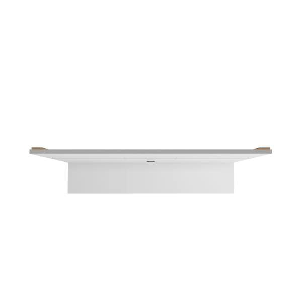 Manhattan Comfort Vernon 62.99 Floating Entertainment Center, White - 236BMC6