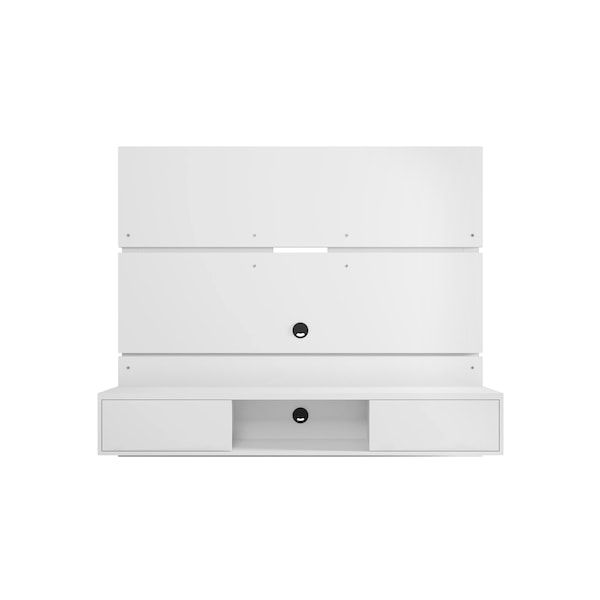 Manhattan Comfort Vernon 62.99 Floating Entertainment Center, White - 236BMC6