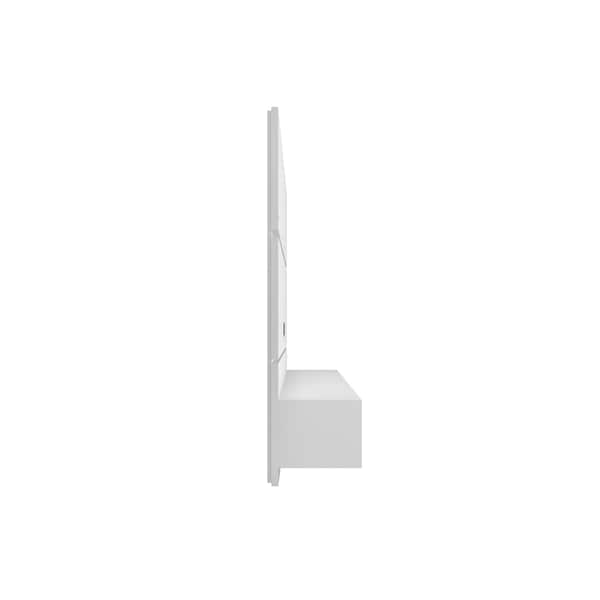 Manhattan Comfort Vernon 62.99 Floating Entertainment Center, White - 236BMC6
