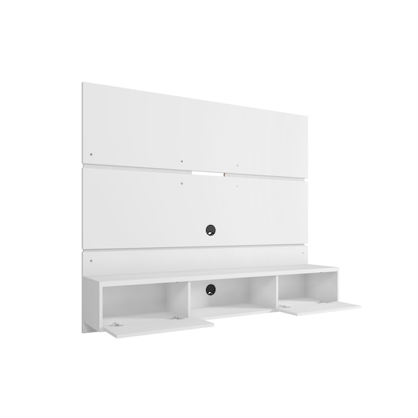 Manhattan Comfort Vernon 62.99 Floating Entertainment Center, White - 236BMC6