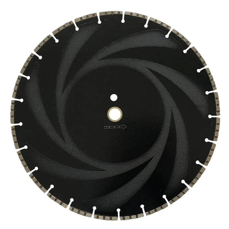 EDiamondTools Disco de diamante de 14 pulgadas de hierro dúctil, con borde segmentado, con altura de segmento de 0.125 pulgadas, para sierra, con arbor de 1 pulgada - LWR14H1_THD.