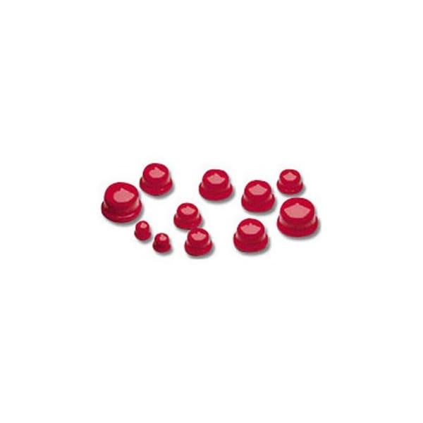 Stockcap Plus Plugs-SR2-0.380-0.093-701-1R-RED, 1000PK - 165475