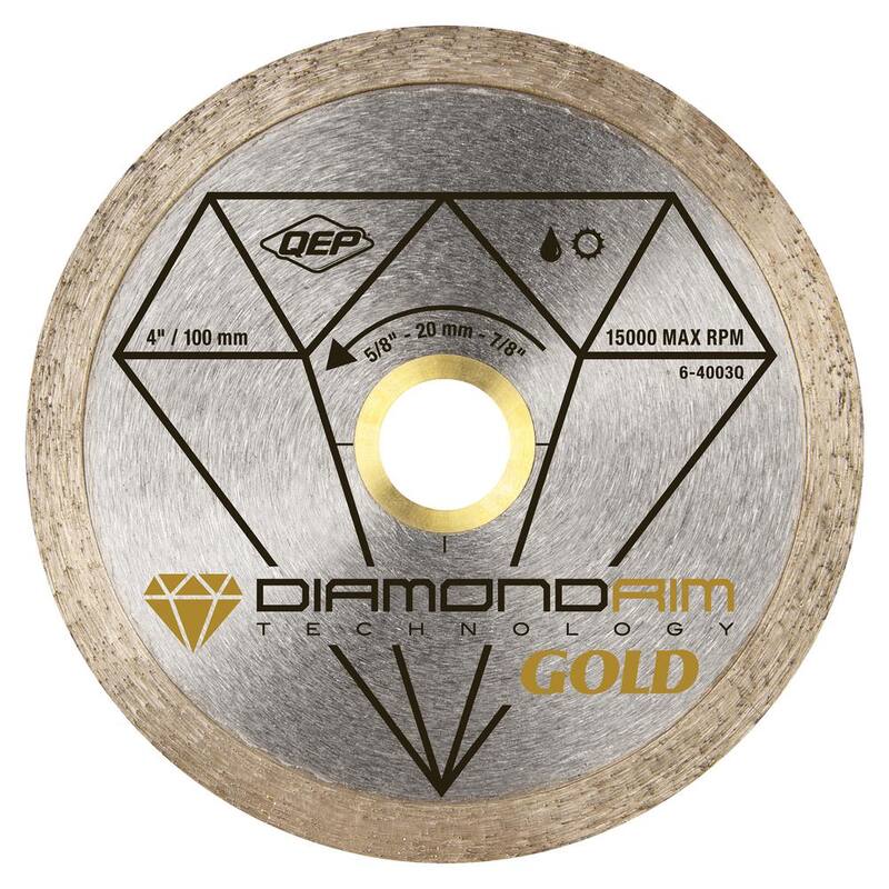 Hoja de Diamante Premium de 4 pulgadas para Cortar Azulejo de Porcelana y Cerámica en Húmedo o en Seco - 6-4003Q