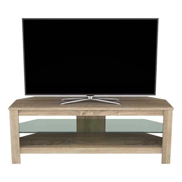Avf Calibre Plus 45 in. Corner TV Stand with 1 Shelf - Grey Oak - CA115GOX-A