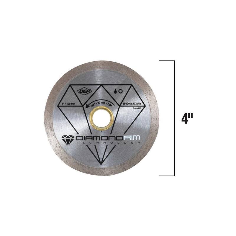 Hoja de diamante de 4 pulgadas para sierras de azulejo húmedo o seco para azulejos de cerámica - 6-4001Q