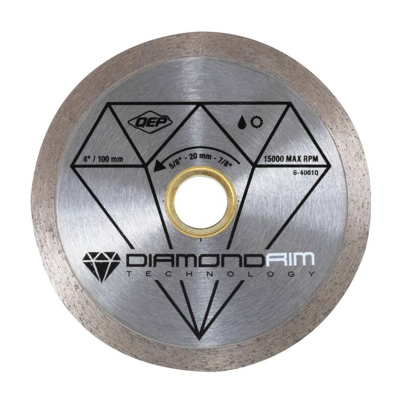 Hoja de diamante de 4 pulgadas para sierras de azulejo húmedo o seco para azulejos de cerámica - 6-4001Q