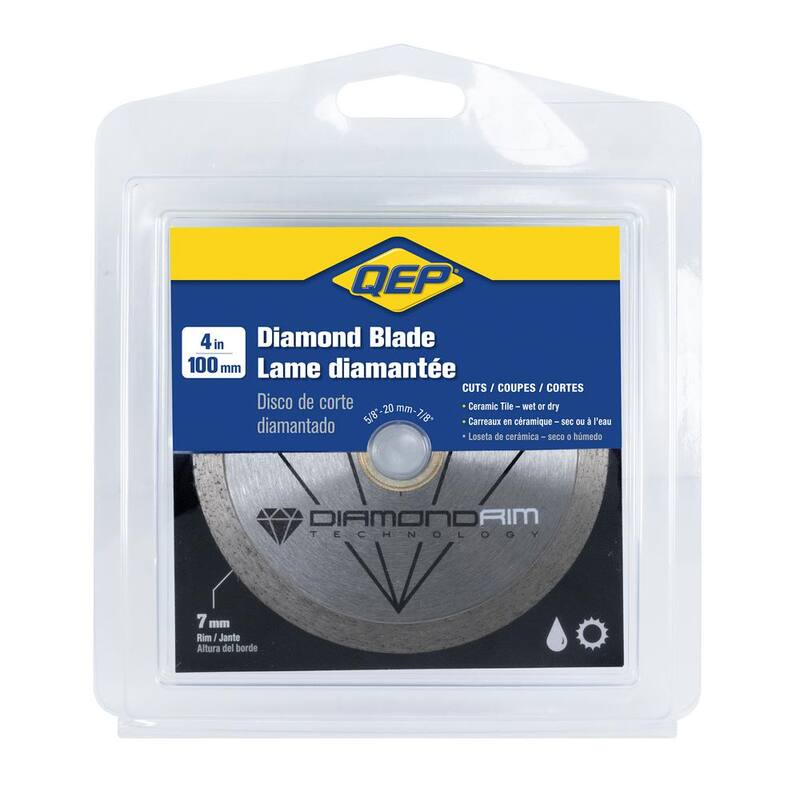 Hoja de diamante de 4 pulgadas para sierras de azulejo húmedo o seco para azulejos de cerámica - 6-4001Q