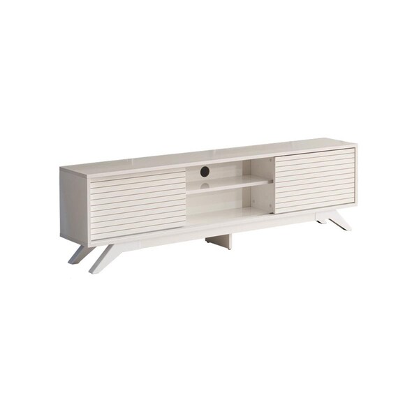Furnia 12 x 67 x 14 in. Luxia TV Unit, White - MD-ON25-LUX-TV-WHITE