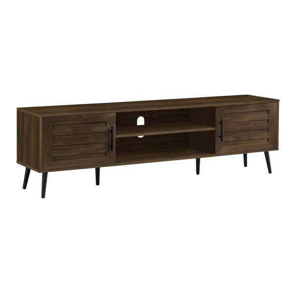 Monarch Specialties Tv Stand, 72 Inch, Console, Storage Cabinet, Living Room, Bedroom, Brown Laminate - I 2717