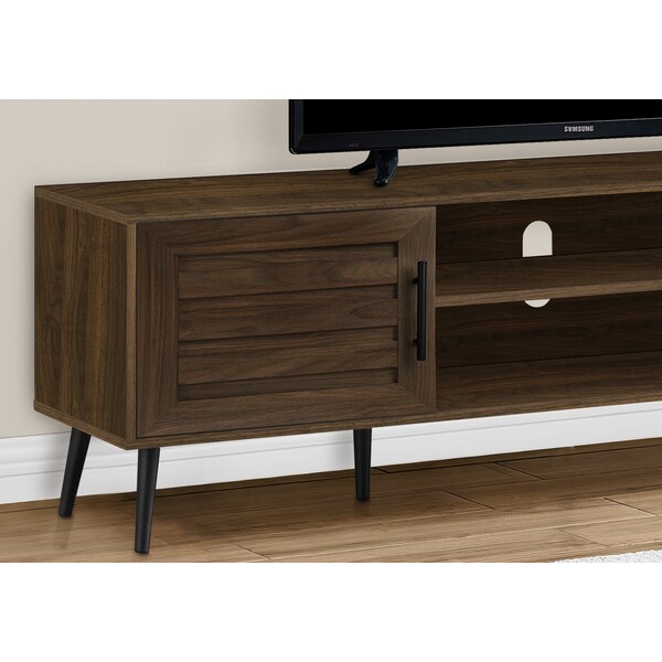 Monarch Specialties Tv Stand, 72 Inch, Console, Storage Cabinet, Living Room, Bedroom, Brown Laminate - I 2717