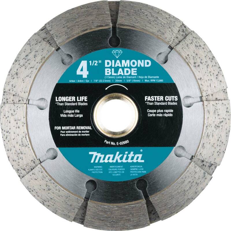 Makita 4-1/2 in. Doble Hoja de punta de diamante para juntas en forma de sándwich - E-02680