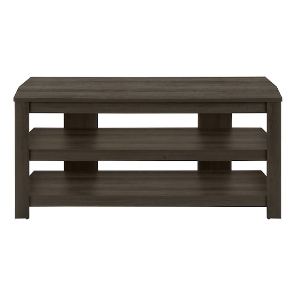 Monarch Specialties Tv Stand, 42 Inch, Console, Storage Shelves, Living Room, Bedroom, Brown Laminate - I 2514