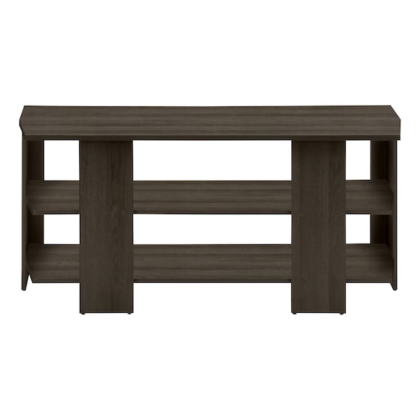 Monarch Specialties Tv Stand, 42 Inch, Console, Storage Shelves, Living Room, Bedroom, Brown Laminate - I 2514