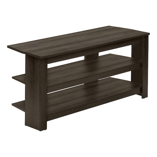 Monarch Specialties Tv Stand, 42 Inch, Console, Storage Shelves, Living Room, Bedroom, Brown Laminate - I 2514