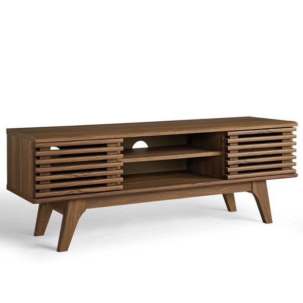 Modway Furniture 46 in. Render Media Console TV Stand, Walnut - EEI-3837-WAL