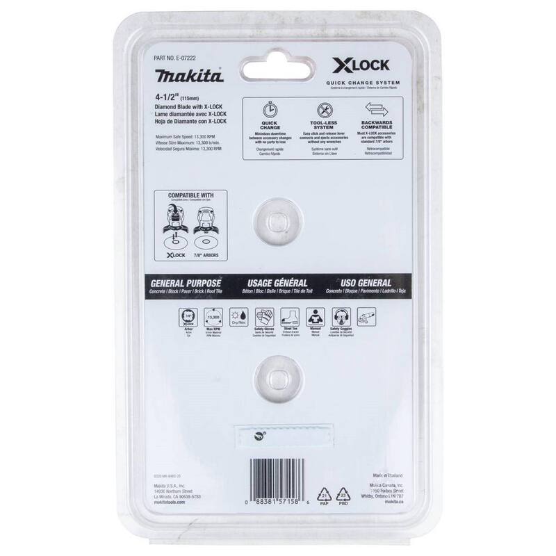 Disco de Diamante de Borde Turbo de 4-1/2 pulgadas para Corte de Albañilería (2 paquetes) - E-07222