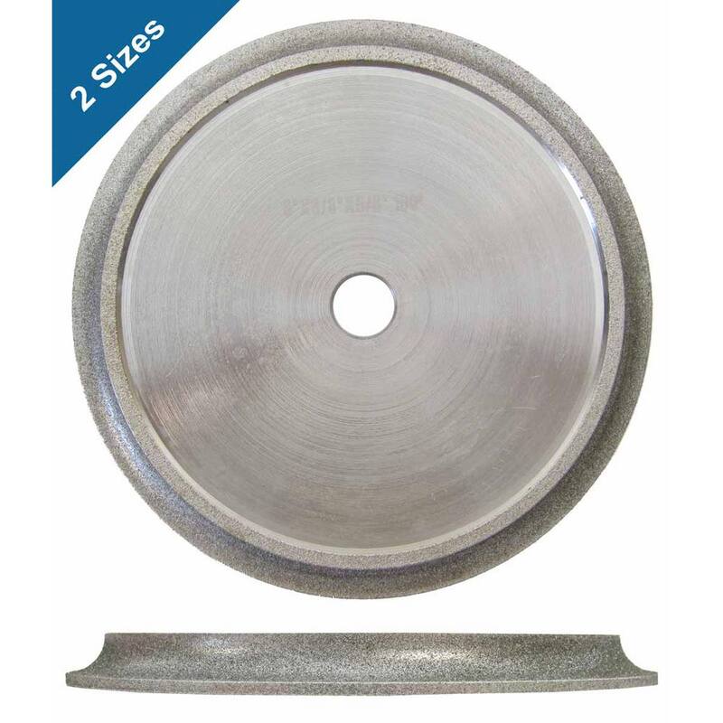 Rueda de perfil semi redondeado de 6 pulgadas por 3/8 de pulgada para perfilado de bordes de azulejo - EPW6001