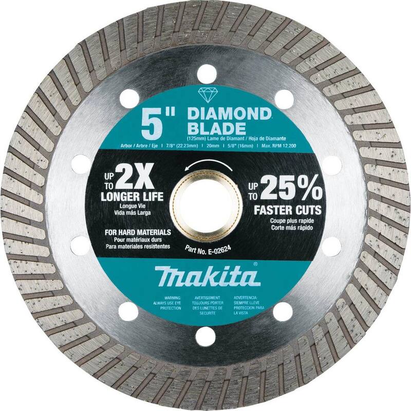 Makita 5 pulgadas Disco de Diamante, Turbo, Material Duro - E-02624