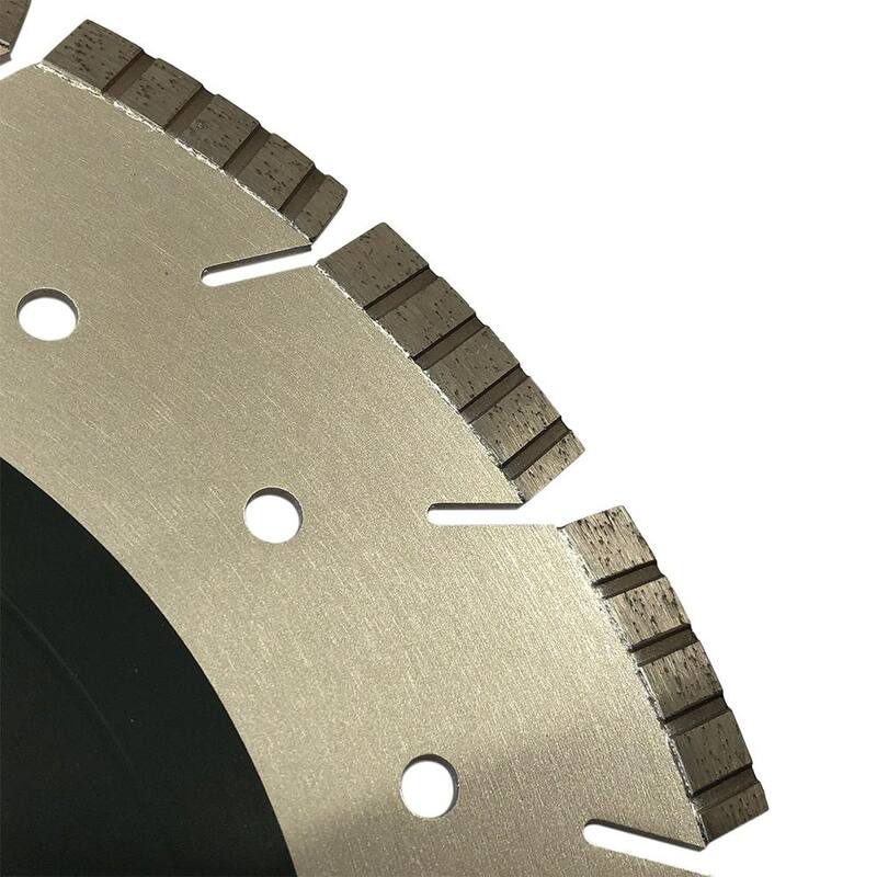 EDiamondTools 14 pulgadas. Concreto, Concreto Reforzado, Granito, Borde Segmentado, Disco de Diamante Soldado con láser de Alto Rendimiento, 20 mm Arbor - GT14P20_THD