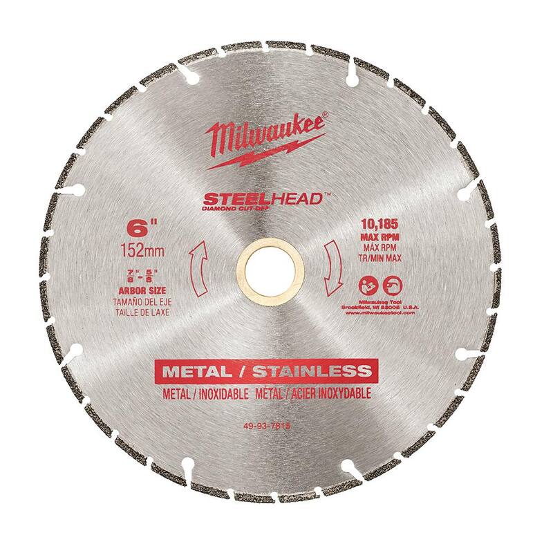 Disco de corte de diamante Steelhead de 6 pulgadas Milwaukee - 49-93-7815