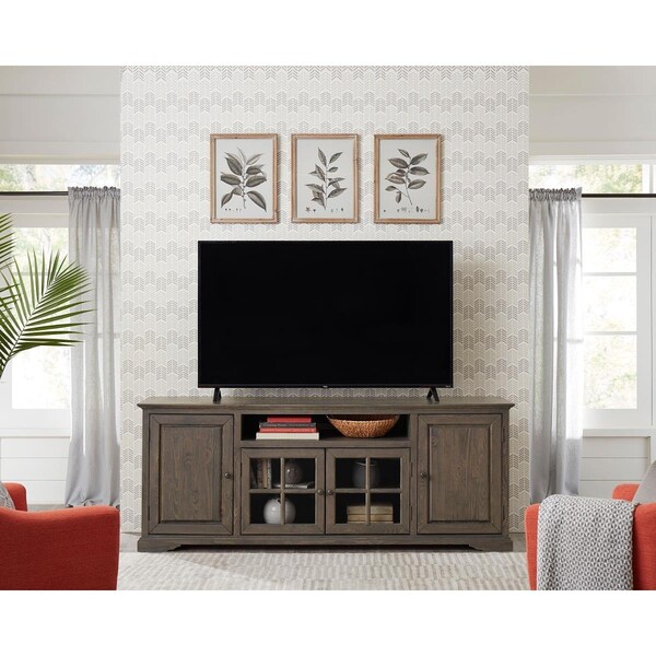 Progressive Furniture 82 in. Home Entertainment Console, Storm - E723-82