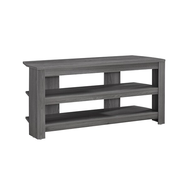 Homeroots HomeRoots 332878 19.75 in. Grey Particle Board & Laminate TV Stand - 332878
