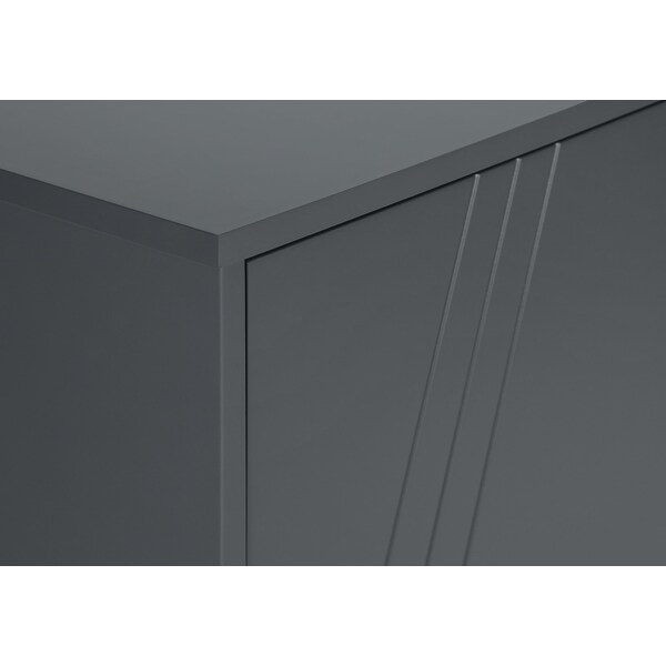 Monarch Specialties Tv Stand, 60 Inch, Console, Storage Cabinet, Living Room, Bedroom, Grey Laminate - I 2739