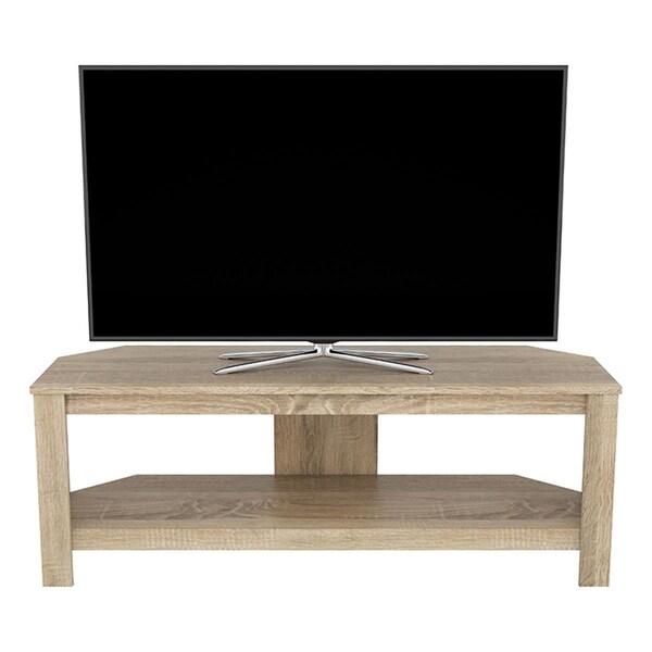 Seatsolutions Calibre 45 in. Corner TV Stand with No Shelf - Sawn Oak - SE2769216