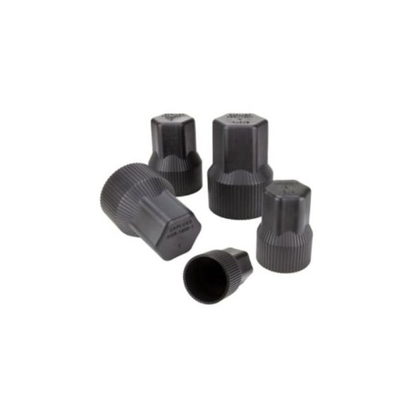 Caplugs HEX CAP SUCKER ROD BLACK HDPE, 300PK - HSR-1000-2